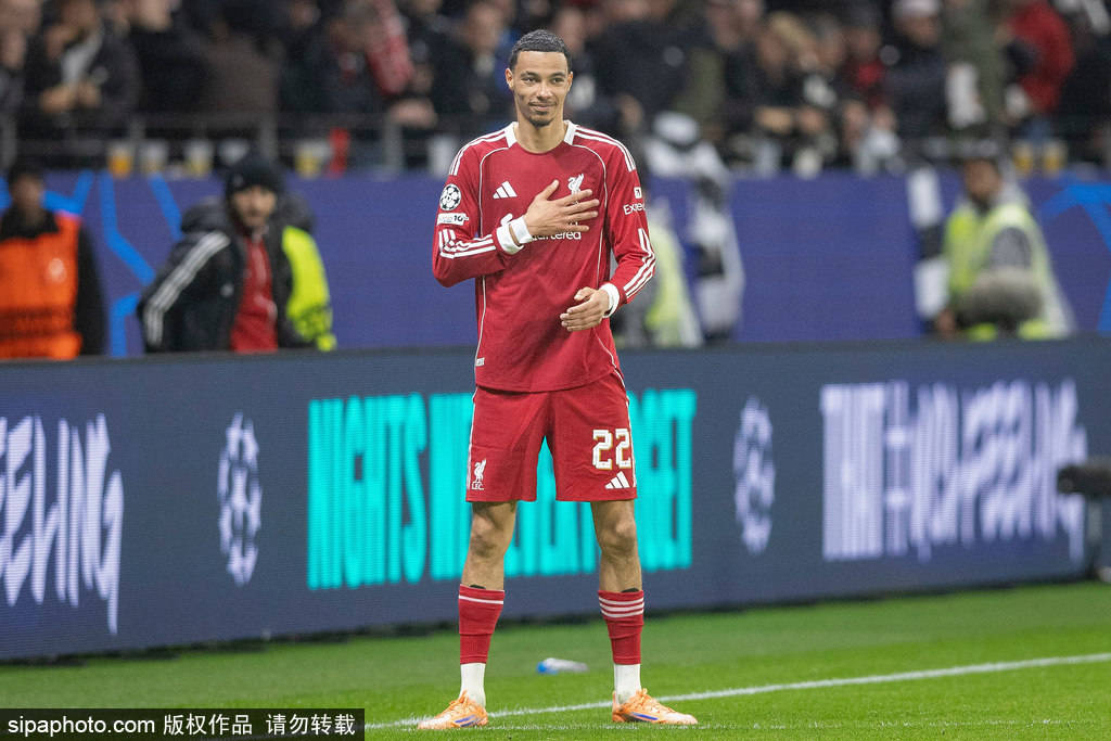 皇冠信用網开户
_欧冠-埃基蒂克反戈维尔茨两助攻 利物浦5-1法兰克福止4连败